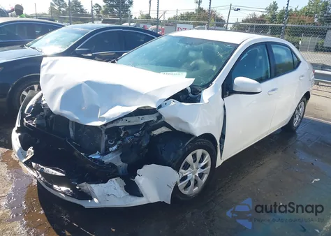 2016 Toyota Corolla L z USA, uszkodzony, nr VIN 2T1BURHE3GC715954